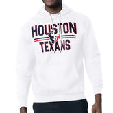 Houston Texans Starter Unisex Team Mesh Print Graphic Tri-Blend Pullover Hoodie White - NFL