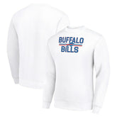 Buffalo Bills Starter Team Mesh Print Graphic Pullover Sweatshirt White - NFL