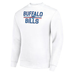 Buffalo Bills Starter Team Mesh Print Graphic Pullover Sweatshirt White - NFL