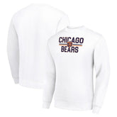 Chicago Bears Starter Team Mesh Print Graphic Pullover Sweatshirt White - NFL