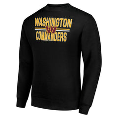 Washington Commanders Starter Team Mesh Print Graphic Pullover Sweatshirt Black - NFL