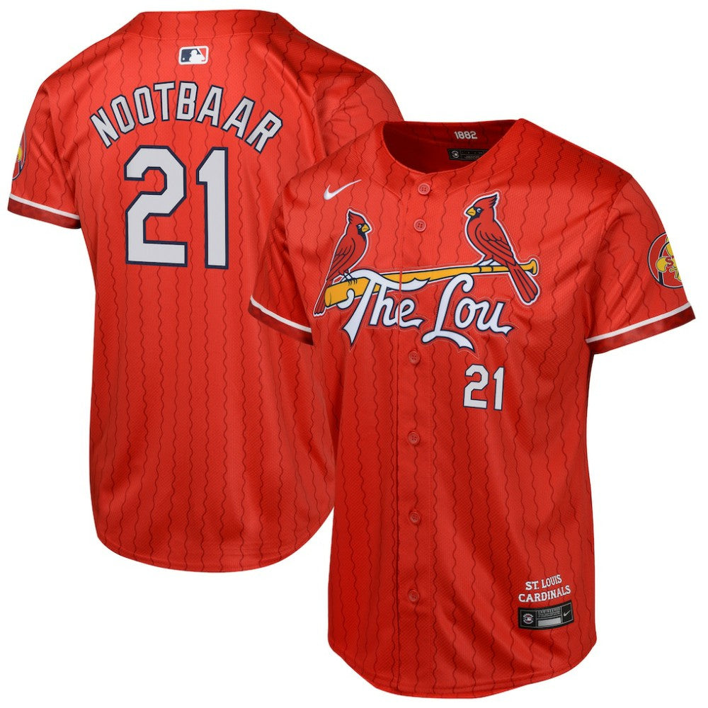 Lars Nootbaar St. Louis Cardinals Nike Youth 2024 City Connect Limited Player Jersey Lifestyle