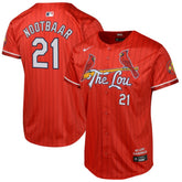 Lars Nootbaar St. Louis Cardinals Nike Youth 2024 City Connect Limited Player Jersey Lifestyle