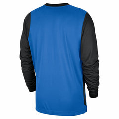 Nike - Oklahoma City Thunder 2024/25 City Edition Authentic Pregame Performance Long Sleeve Shooting T-Shirt - Blue/Black