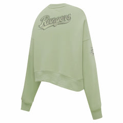 Texas Rangers Pro Standard Women's Neutral Oversized Boxy Cropped Pullover Sweatshirt discount