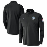 Nike - Minnesota Timberwolves 2024/25 City Edition Authentic Coaches Performance Half-Zip Top - Black