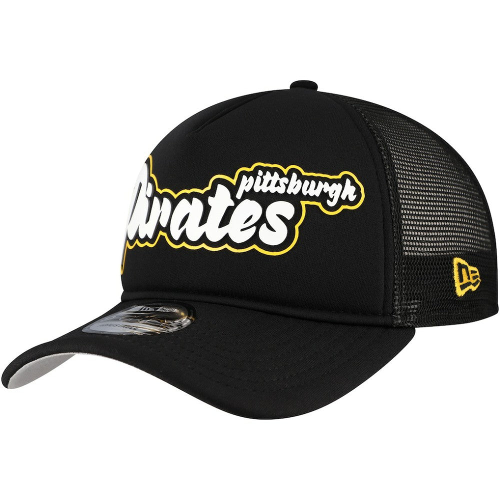 Pittsburgh Pirates New Era Retro Bold A-Frame Trucker 9FORTY Adjustable Hat Near Me