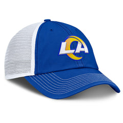 Los Angeles Rams Trucker Adjustable Hat Royal/White - Fanatics