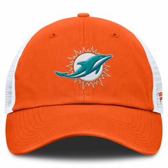 Miami Dolphins Trucker Adjustable Hat Orange/White - Fanatics