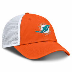 Miami Dolphins Trucker Adjustable Hat Orange/White - Fanatics