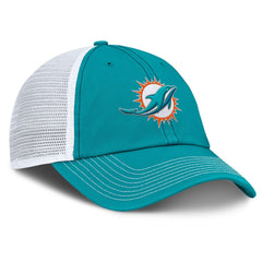 Miami Dolphins Trucker Adjustable Hat Aqua/White - Fanatics