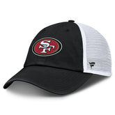 San Francisco 49ers Trucker Adjustable Hat Black/White - Fanatics