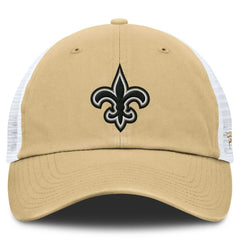 New Orleans Saints Trucker Adjustable Hat Gold/White - Fanatics