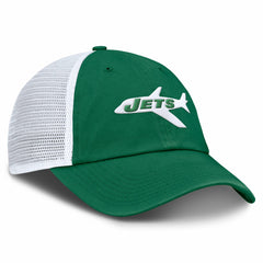 New York Jets Vintage Trucker Adjustable Hat Kelly Green/White - Fanatics