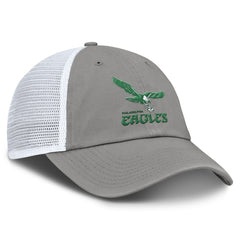 Philadelphia Eagles Vintage Trucker Adjustable Hat Gray/White - Fanatics
