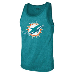 Tyreek Hill Miami Dolphins Majestic Threads Tri-Blend Player Name & Number Tank Top Aqua - NFL
