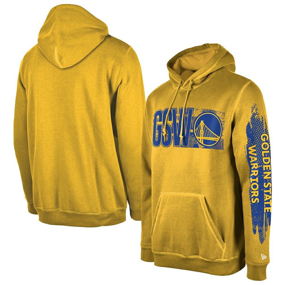 New Era - Golden State Warriors Tip-Off Collection Pullover Hoodie - Gold