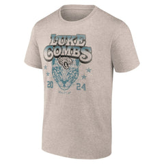 Luke Combs x Jacksonville Jaguars Growin' Up and Gettin' Old Tour T-Shirt Tan - Fanatics