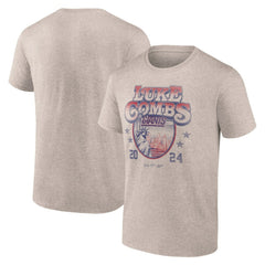 Luke Combs x New York Giants Growin' Up and Gettin' Old Tour T-Shirt Tan - Fanatics