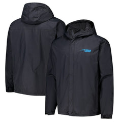 Carolina Panthers Dunbrooke Tropic Waterproof Packable Full-Zip Hoodie Jacket Black - NFL