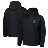 New Orleans Saints Dunbrooke Tropic Waterproof Packable Full-Zip Hoodie Jacket Black - NFL