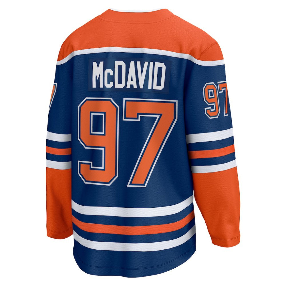 Connor McDavid Edmonton Oilers Fanatics Home Breakaway Jersey - Royal | NHL Jerseys