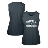 NBA - Minnesota Timberwolves Levelwear Women's Macy Tank Top - Navy