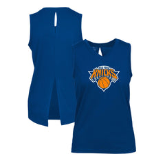 NBA - New York Knicks Levelwear Women's Paisley Core V-Neck Tank Top - Blue
