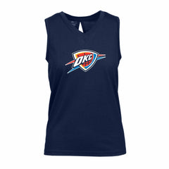 NBA - Oklahoma City Thunder Levelwear Women's Paisley Core V-Neck Tank Top - Navy