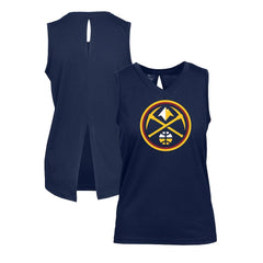 NBA - Denver Nuggets Levelwear Women's Paisley Core V-Neck Tank Top - Navy