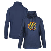 NBA - Denver Nuggets Levelwear Women's Loop Core Funnel Neck Pullover Sweatshirt - Navy