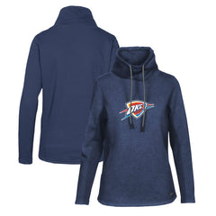 NBA - Oklahoma City Thunder Levelwear Women's Loop Core Funnel Neck Pullover Sweatshirt - Navy