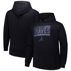Atlanta Braves Stack Fleece Pullover Hoodie Sale