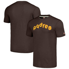 San Diego Padres Homage Cooperstown Collection Hand-Drawn Logo Tri-Blend T-Shirt On Sale