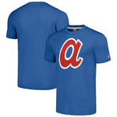 Atlanta Braves Homage Cooperstown Collection Hand-Drawn Logo Tri-Blend T-Shirt On Sale