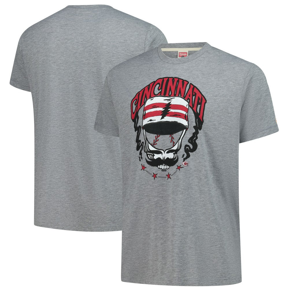 Cincinnati Reds Homage Grateful Dead Tri-Blend T-Shirt Lifestyle