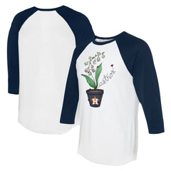 Houston Astros Tiny Turnip Unisex Lilies and Ladybugs 3/4-Sleeve Raglan T-Shirt discount