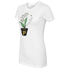 Pittsburgh Pirates Tiny Turnip Women's Lilies and Ladybugs T-Shirt Near Me