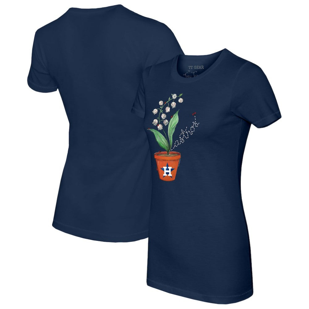 Houston Astros Tiny Turnip Women's Lilies and Ladybugs T-Shirt Sale