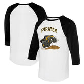 Pittsburgh Pirates Tiny Turnip Unisex Monster Truck 3/4-Sleeve Raglan T-Shirt On Sale