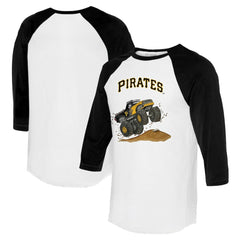 Pittsburgh Pirates Tiny Turnip Unisex Monster Truck 3/4-Sleeve Raglan T-Shirt On Sale