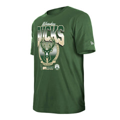 New Era - Milwaukee Bucks Unisex Summer Classics T-Shirt - Hunter Green