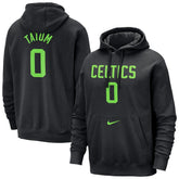 Nike - Jayson Tatum Boston Celtics 2024/25 City Edition Name & Number Pullover Hoodie - Black