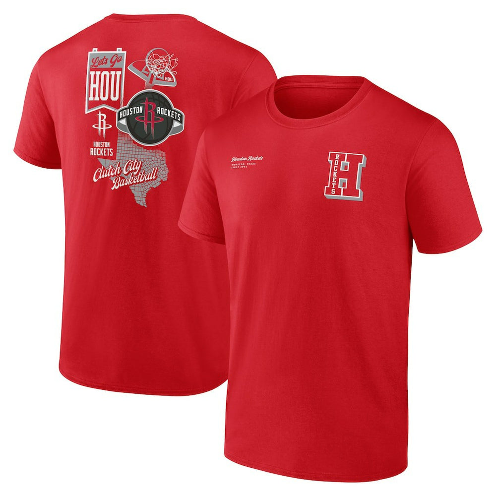 NBA - Houston Rockets Split Zone T-Shirt - Red