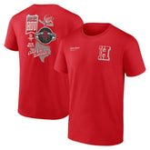NBA - Houston Rockets Split Zone T-Shirt - Red