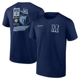 NBA - Memphis Grizzlies Split Zone T-Shirt - Navy