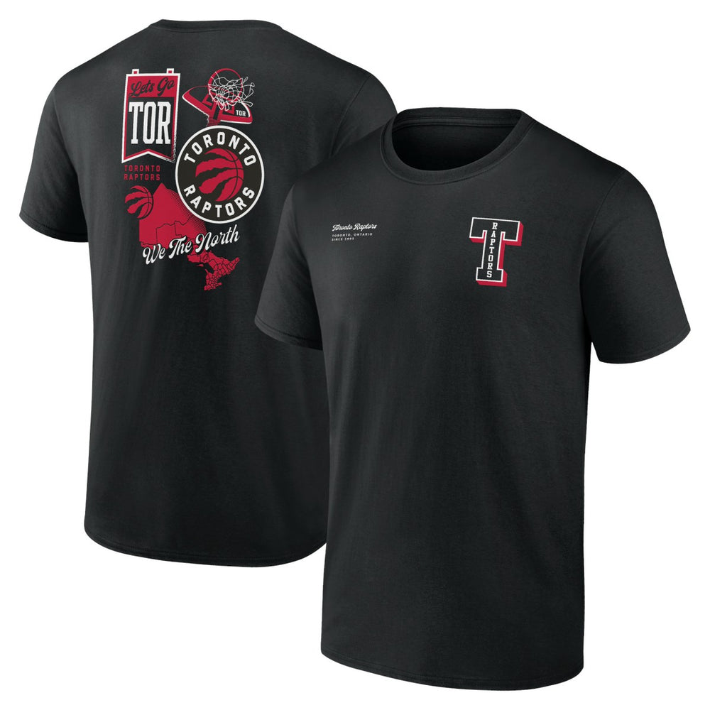 NBA - Toronto Raptors Split Zone T-Shirt - Black