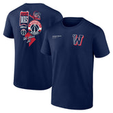 NBA - Washington Wizards Split Zone T-Shirt - Navy