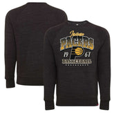 NBA - Indiana Pacers Sportiqe Unisex Harmon Super Soft Tri-Blend Raglan Pullover Sweatshirt - Black