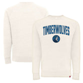 NBA - Minnesota Timberwolves Sportiqe Unisex Harmon Super Soft Tri-Blend Raglan Pullover Sweatshirt - Cream